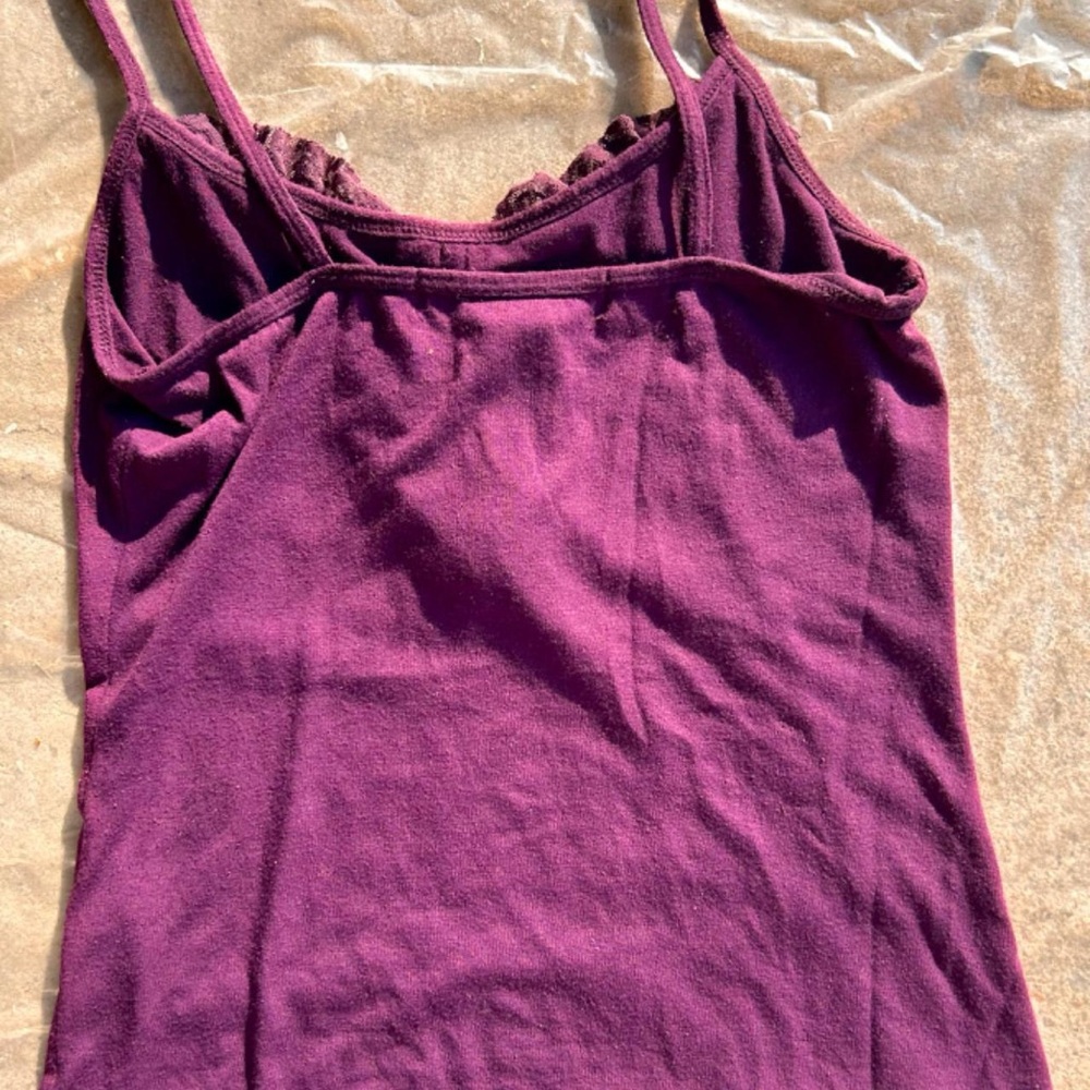 Aqua Blu Purple Ruffled Camisole - Picture 4 of 4